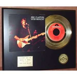  Eric Clapton 24kt 45 Gold Record & Original Sleeve Art LTD 