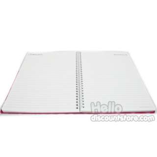 Hello Kitty Hard Cover Sprial Notebook : Strawberry  