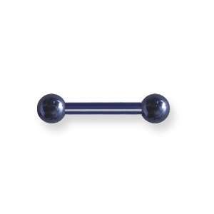   BB 10G (2.6mm) 5/8 (15mm) Long w 6mm balls Cobalt Blue Tita Jewelry