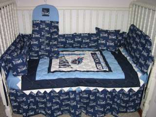 CRIB BEDDING SET MADE/W TENNESSEE TITANS *PR POINTS*  