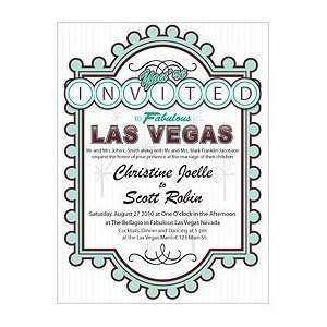  Las Vegas Wedding Invitations   3 colors: Health 