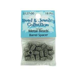  18 Pc Metal Barrel Spacer Beads Case Pack 60