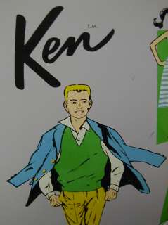 VINTAGE RARE 1962 KEN DOLL WITH PONYTAIL CARRYING CASE  