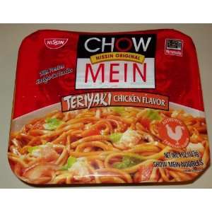 Nissin Chow Mein Noodles, Teriyaki Chicken Flavor, 4 oz (Pack of 6)
