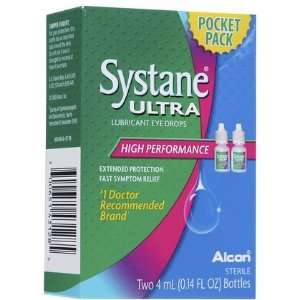  Systane Ultra Lubricant Eye Drops 0.135 oz, Poacket Size 