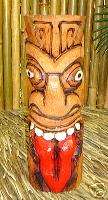 HAWAIIAN TIKI STATUE Polynesian Totem Carving Decor Art  