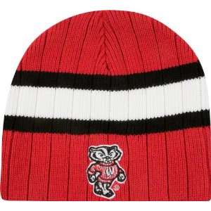 Wisconsin Badgers Red Stinger Knit Hat:  Sports & Outdoors