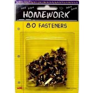  Brass Brad Fasteners   80 ct   3/4 Case Pack 48: Sports 