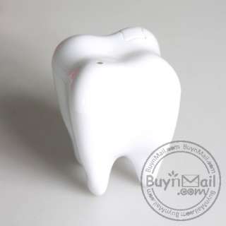 GIFT IDEA Tooth Shape Auto Plastic Toothpick Tube Box  