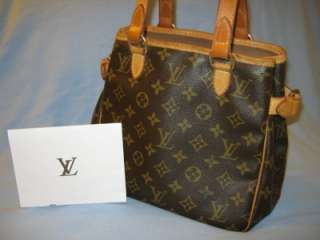 Authentic Louis Vuitton Monogram Batignolles Vertical Handbag w 