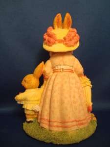Bunny Rabbit Beatrice Easter & Walter 6 Figurine 1995  