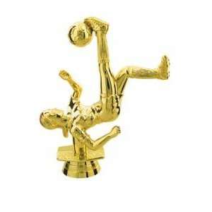  Gold 5 Female Bicycle Kick Soccer Trophy Figure Trophy 
