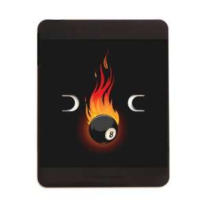   iPad 5 in 1 Case Matte Black Flaming 8 Ball for Pool: Everything Else
