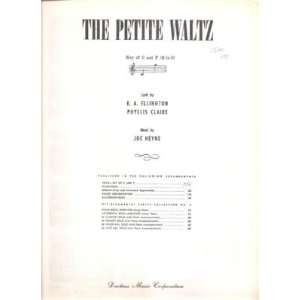  Sheet Music The Petite Waltz EA Ellington Phyllis Claire 