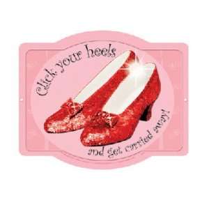  The Wizard of Oz Ruby Slippers Embossed Tin Sign *SALE 
