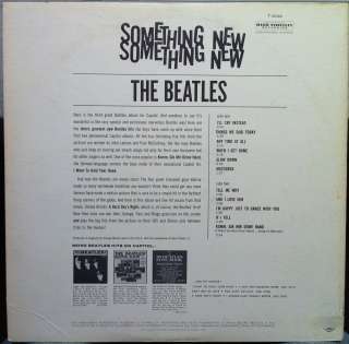 THE BEATLES something new LP VG T 2108 Vinyl 1964 Mono 1st Press USA 