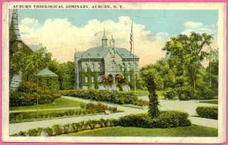 Postcard AUBURN NY Auburn Theological Seminary 1920s  