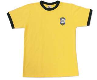 Inspired by the jersey worn by the Brazilian National Team circa 1970 