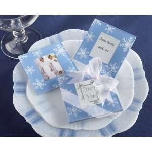 Coasters Exquisite Glass Snowfall (24 sets of 2 per order) Wedding 