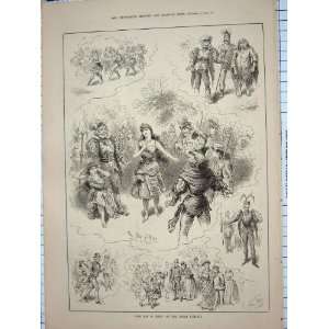   : 1885 FAY FIRE OPERA COMIQUE THEATRE COSTUMES PRINT: Home & Kitchen