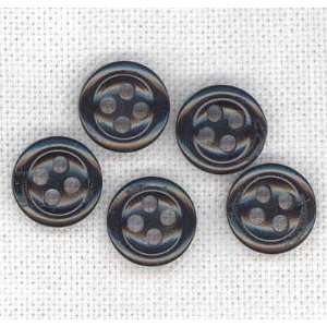  3/8 plastic shirt button Black By The Each: Arts, Crafts 