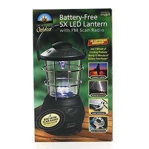  Wind Up Battery Free Lantern w/FM Scan Radio Sports 