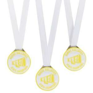  Personalized Yellow Team Spirit Medals   Awards 