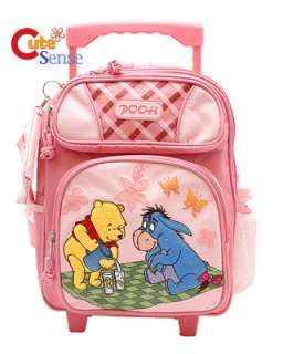   Winnie the Pooh Picnic w/Eeyore 12 Small Roller Backpack Pink