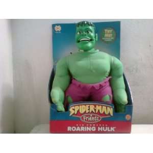  Spider Man & Friends Kid Powered Roaring Hulk Plush Toys & Games