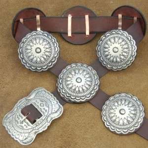 Navajo Indian Jewelry Silver Concho Belt by Joey McCray  
