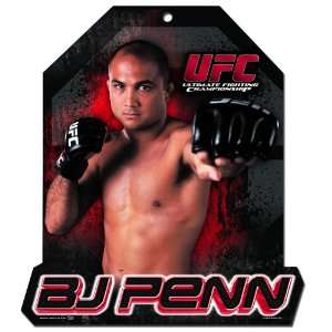  UFC BJ Penn 11 x 13 Wood Sign: Everything Else