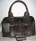 nwt guess by marciano tami brown box satchel handbag 10