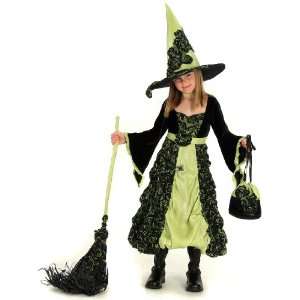   Witch Child Costume / Black/Green   Size X Large (12) 