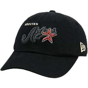    New Era Houston Astros Black Stitch Screen Hat: Sports & Outdoors