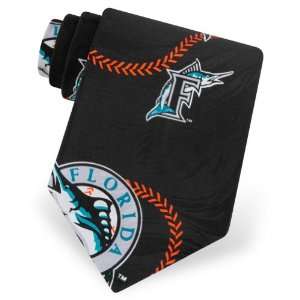   MLB Florida Marlins Stitch Silk Tie by MLB in Black: Sports & Outdoors