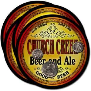 Church Creek , MD Beer & Ale Coasters   4pk