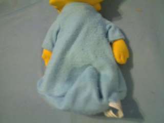   KING THE SIMPSONS 1990 MAGGIE 7 DOLL PLASTIC HEAD CLOTH BODY & LIMBS