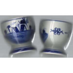   Cups Handpainted Delfts Blauw Crown, Blue/White #608 