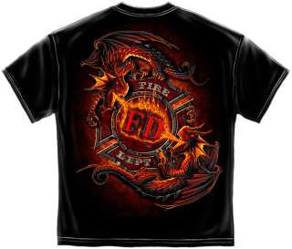 Fire Fighter T Shirt: Fear No Evil Firemen Firefighter Volunteer EMT 