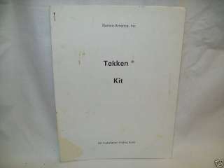 Tekken Arcade Game Manual Original  