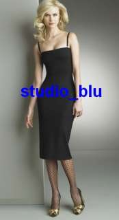 DOLCE & GABBANA D&G Black Wool Fitted Bustier Bra Dress 40  
