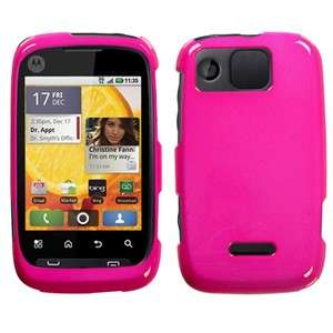 Shocking Pink Hard Case Cover for Motorola Citrus WX445  