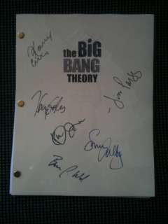 The Big Bang Theory Signed Pilot Script  