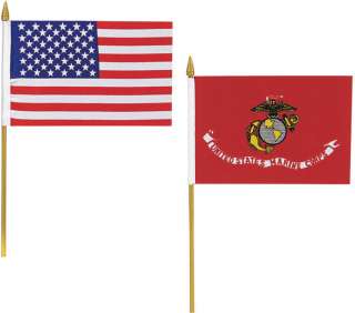 SMALL Miniature Military Style Parade Desk STICK FLAGS  