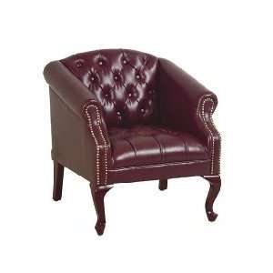  Traditional Queen Anne Ox Blood Chair: Home & Kitchen