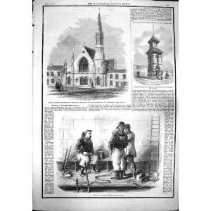  1861 WESTMINSTER BRIDGE CHURCH DARLINGTON DIVERS CLOCK 
