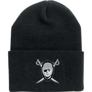    Oakland Raiders Throwback Cuffed Knit Hat: Sports & Outdoors