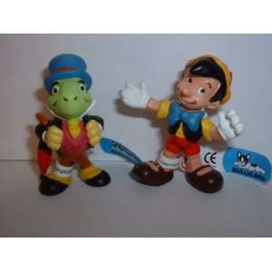  Disney Pinocchio Figure Figurine Set with Jiminy Cricket 