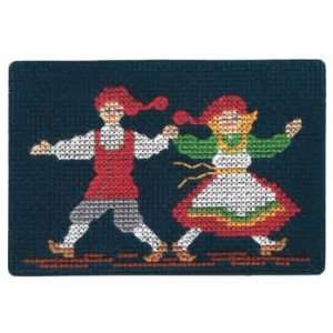    Dancing Nissar on Navy Blue Card Kit (cross stitch): Toys & Games