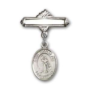  with St. Joan of Arc Charm and Polished Badge Pin St. Joan of Arc 